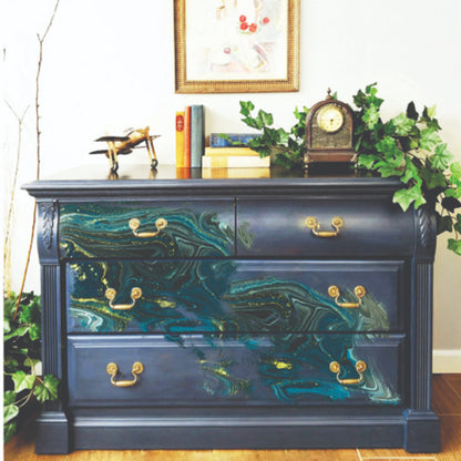 Carta da Découpage "NOCTURNAL MARBLE" in Tessuto 48x76cm