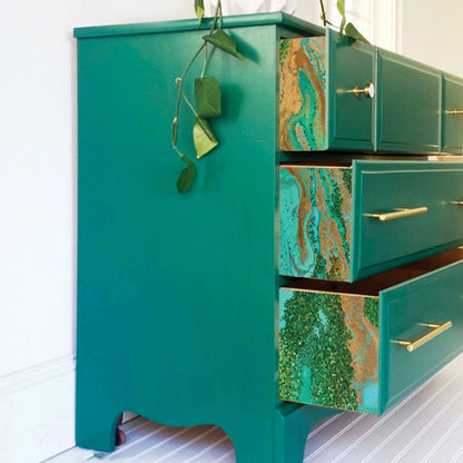 Carta da Découpage "PATINA COPPER" in Tessuto 48x76cm