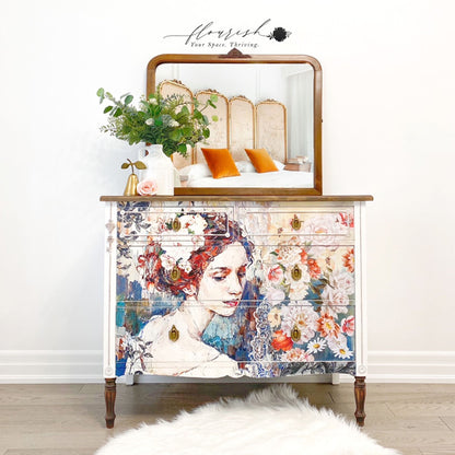 Carta da Découpage "Peaceful Ponder" in Carta di Riso 59x84 cm