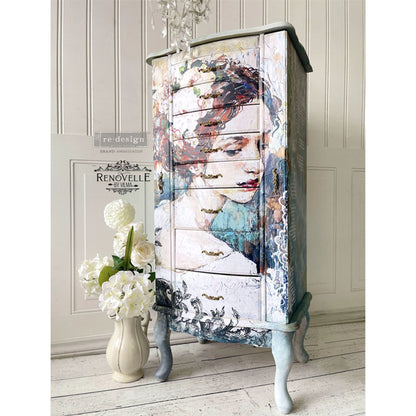 Carta da Découpage "Peaceful Ponder" in Carta di Riso 59x84 cm