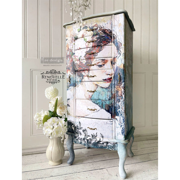 Carta da Découpage "Peaceful Ponder" in Carta di Riso 59x84 cm