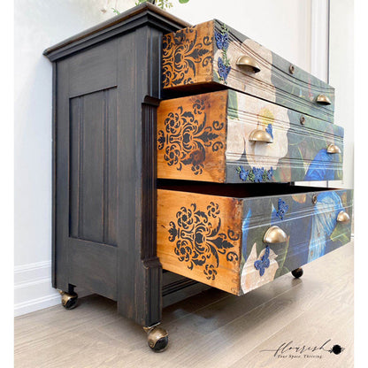 Carta da Découpage "Sapphire Angel" in Carta di Riso 59x84 cm