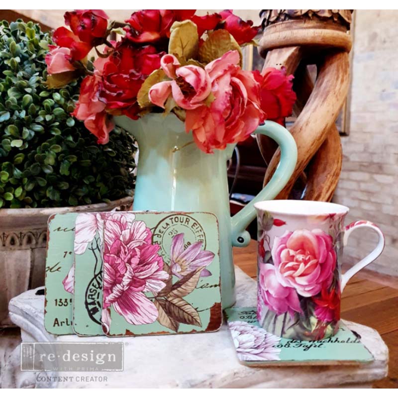 Redesign Decor Transfers “DREAMY FLORALS” 15 x 30,5 cm