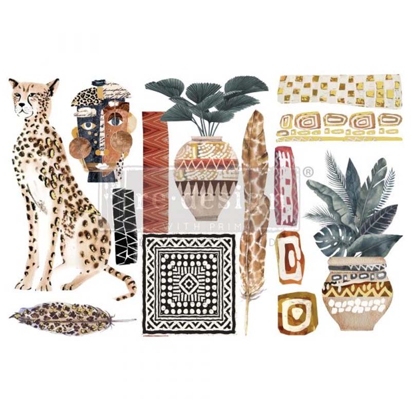 Redesign Decor Transfers “TRIBAL ESSENCE” 15 x 30,5 cm