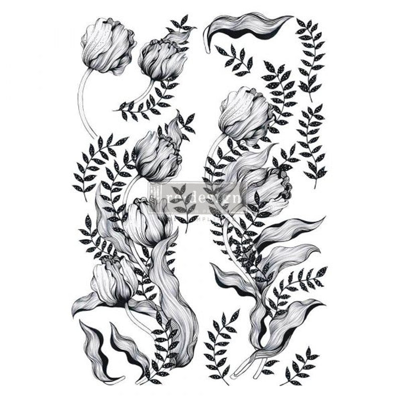 Redesign Decor Transfers "MONO TULIP" 61x89 cm