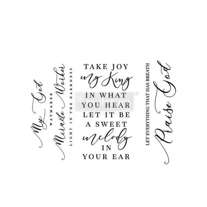 Redesign Decor Transfers “SCRIPTURE” 21,5x28 cm