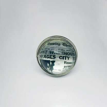 Pomello in ferro e vetro “News"