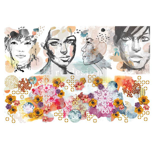 Redesign Decor Transfers " CECE IN TRUTH, BEAUTY" 61x89 cm