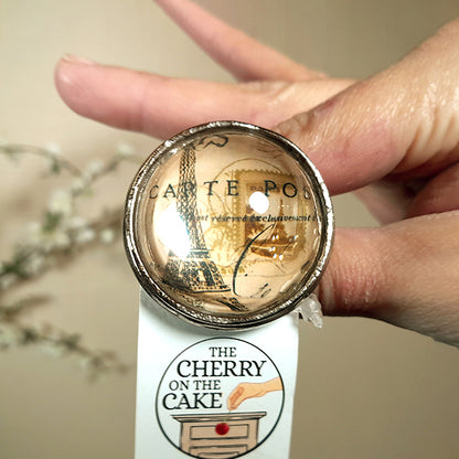 Pomello in ferro e vetro “Paris"