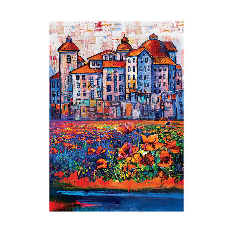 Carta da Découpage “Village in Color” in Carta di Riso 59×84 cm