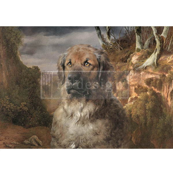 Carta da Découpage "Loyal Friend" in Carta di Riso 59x84 cm