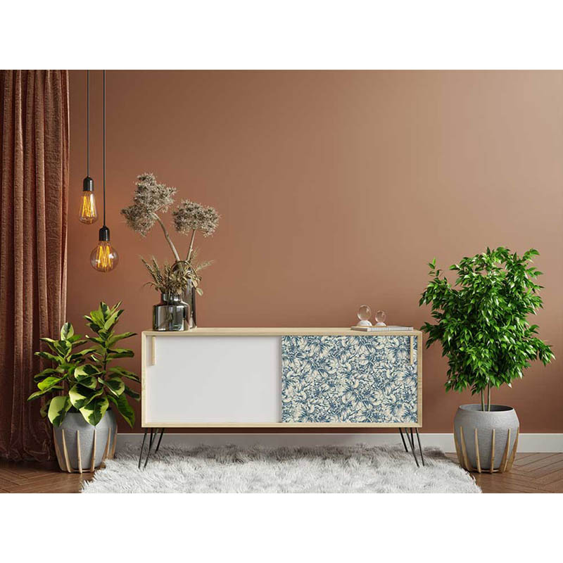 Carta da Découpage "BLUE WALLPAPER " in Tessuto Formato A1