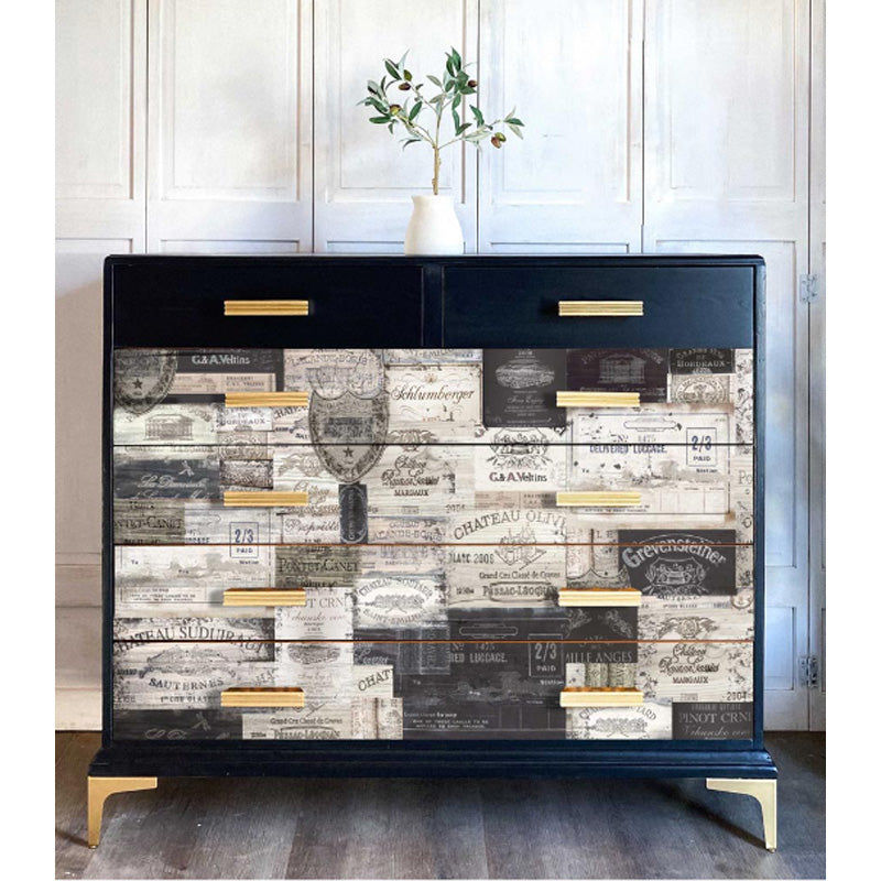 Carta da Découpage "ANTIQUE LABELS" 59,4 x 84 cm