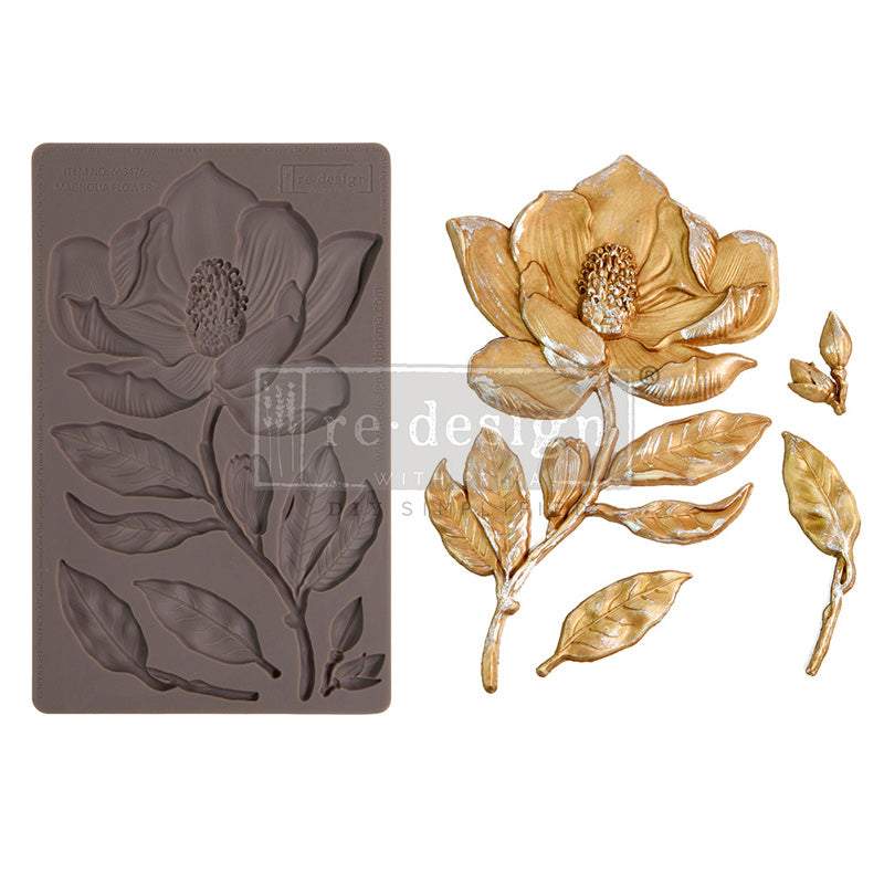 Redesign Decor Moulds " Magnolia Flower" 12,7 x 20,3 cm