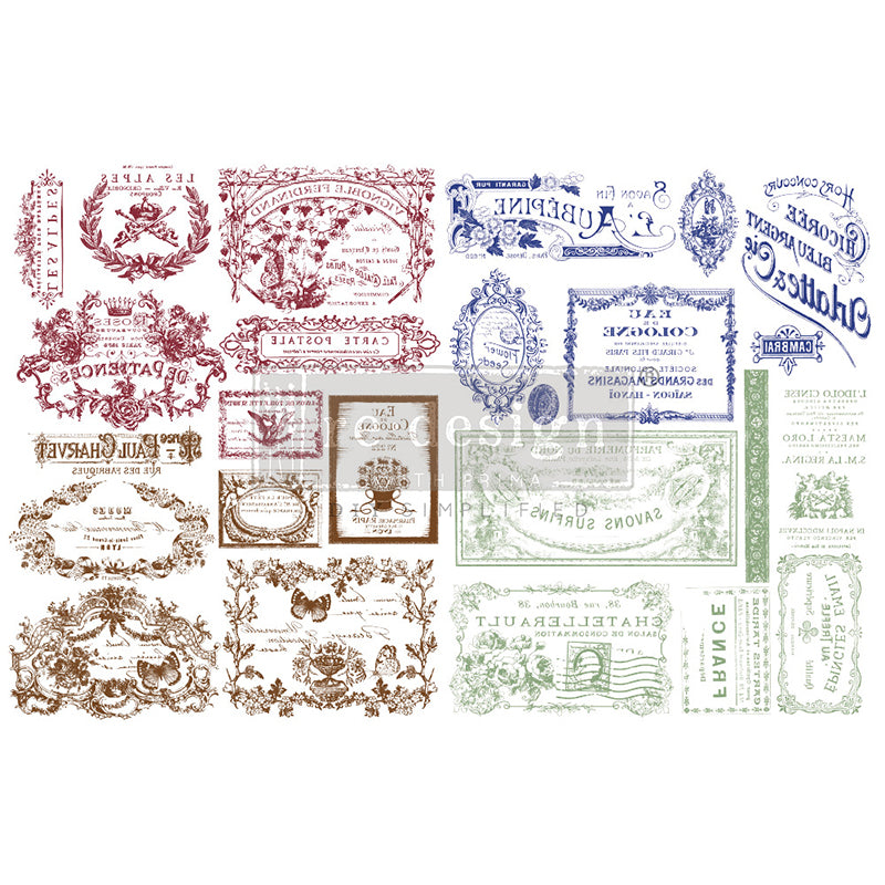 H2O Redesign Decor Transfers “Just Labels” 21,5x28 cm