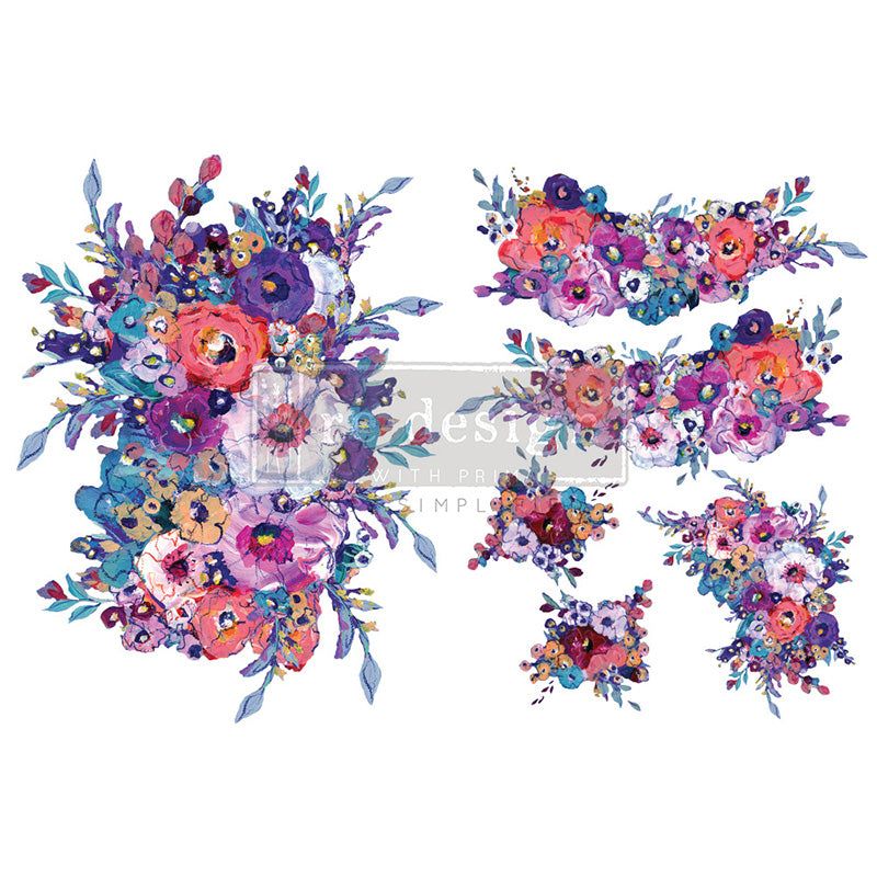 H2O Redesign Decor Transfers “Luminous Blooms” 21,5x28 cm