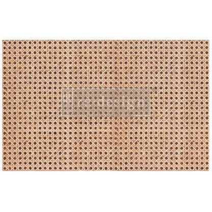Carta da Découpage "CANE RATTAN" in Tessuto 49.53 x 76.2 cm