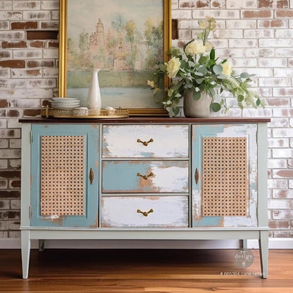 Carta da Découpage "CANE RATTAN" in Tessuto 49.53 x 76.2 cm