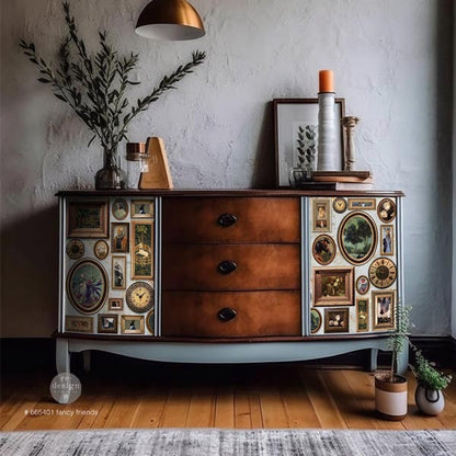 Carta da Découpage "FANCY FRIENDS" in Tessuto Formato A1