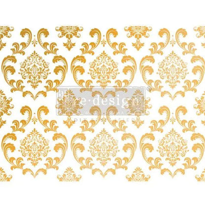 Redesign Decor Transfers Gold Foil Kacha “HOUSE OF DAMASK” 45x61 cm