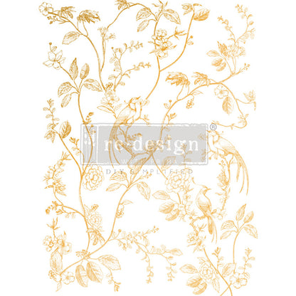 Redesign Decor Transfers Gold Foil Kacha “A BIRD SONG” 45×61 cm