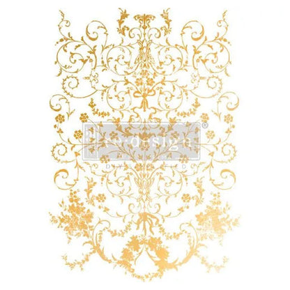 Redesign Decor Transfers Gold Foil Kacha “MANOR SWIRLS” 45x61 cm