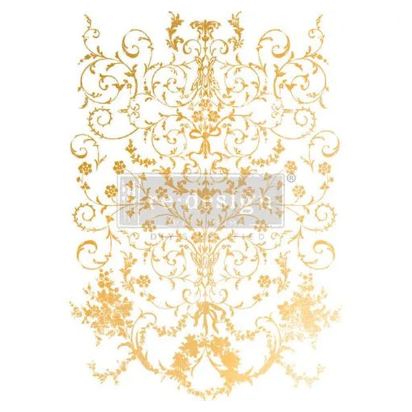 Redesign Decor Transfers Gold Foil Kacha “MANOR SWIRLS” 45x61 cm