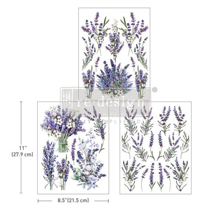 Redesign Decor Transfers “LAVANDER BUNCH” 21,5x28 cm