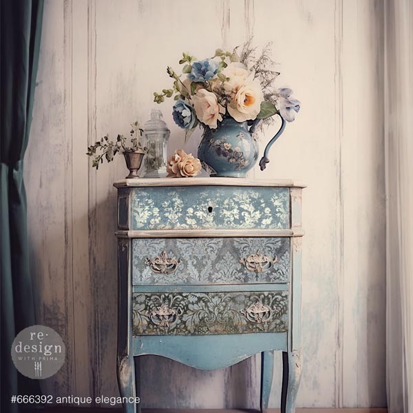 Carta da Découpage Paper Pack "ANTIQUE ELEGANCE" in Tessuto 49.53 x 76.2 cm