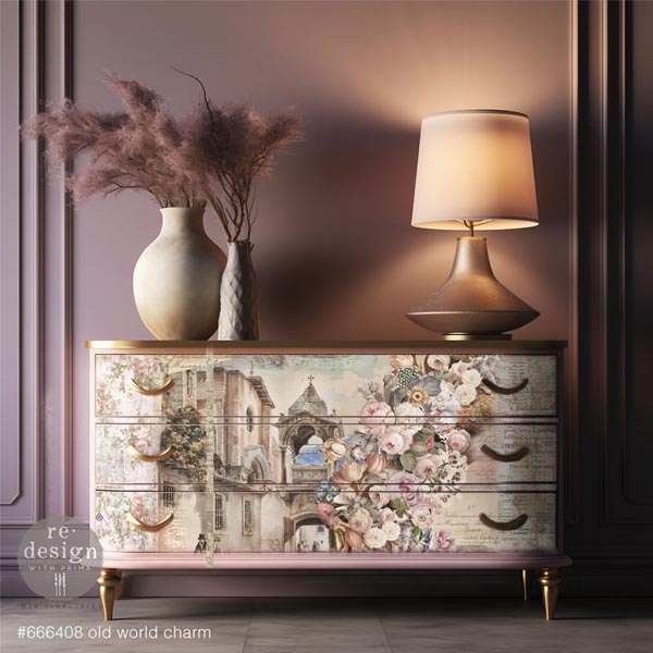 Carta da Découpage Paper Pack "OLD WORLD CHARM" in Tessuto 49.53 x 76.2 cm