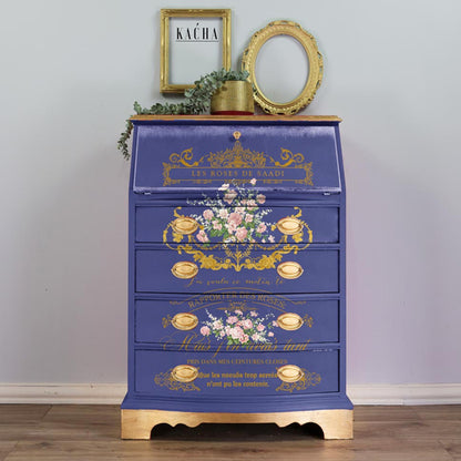 Redesign Decor Transfers Gold Foil Kacha “LES ROSES” 60x88 cm