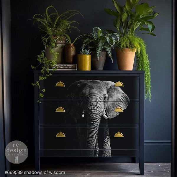 Carta da Découpage "Shadows of Wisdom " in Carta di Riso 59x84 cm