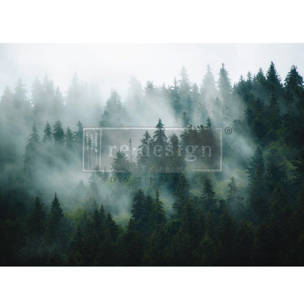 Carta da Découpage "Pine Grove Hues" in Carta di Riso 59x84 cm