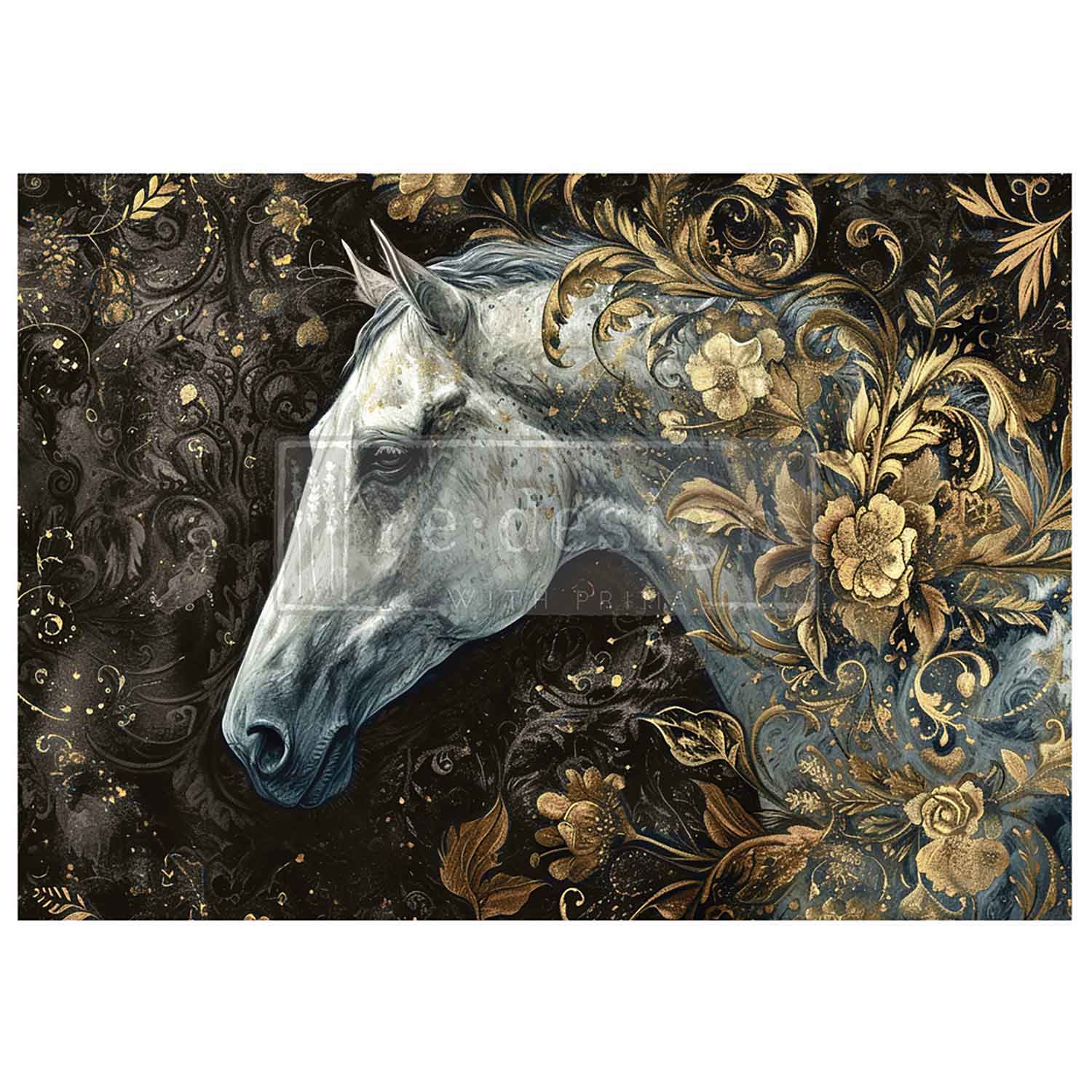 Carta da Decoupage Fiber “Majestic Gallop” 1 foglio A1