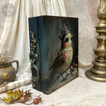 Carta da Découpage Fiber Pack -  Rustic Flight 3 fogli A3