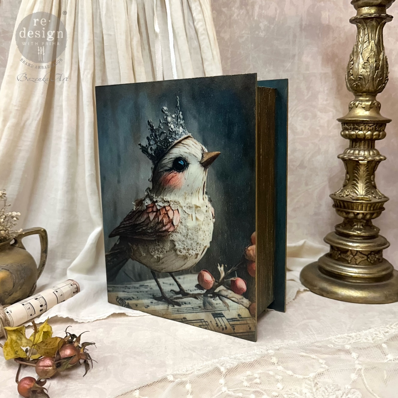 Carta da Découpage Fiber Pack -  Rustic Flight 3 fogli A3