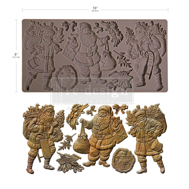 Redesign Decor Moulds "Santa’s Holiday Cheer" 12,7 x 25,4 cm