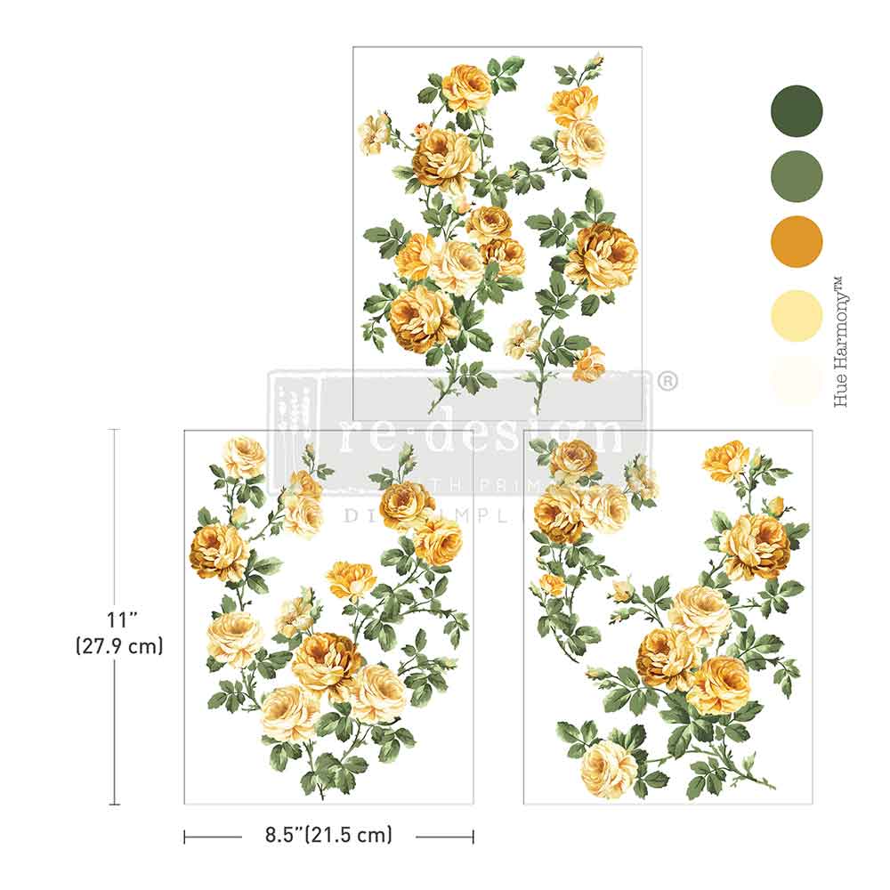 Redesign Decor Transfers – "Bouquet De Provence" 21,5x28 cm 3 fogli
