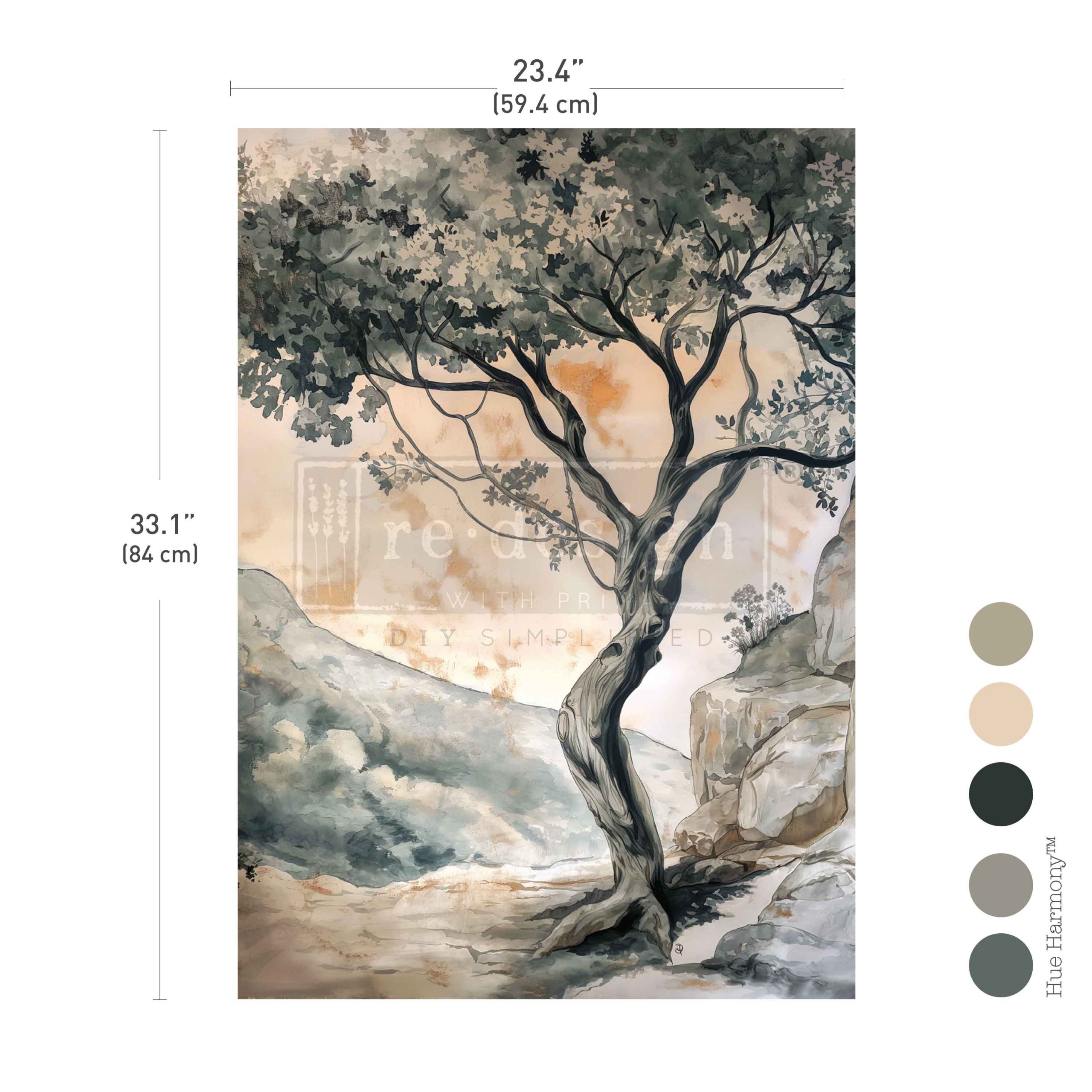 Carta da Decoupage Fiber “Timeless Timber” 1 foglio A1