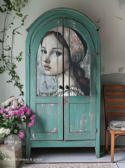 Carta da Decoupage Fiber “Beauty &amp; Grace" 1 foglio A1