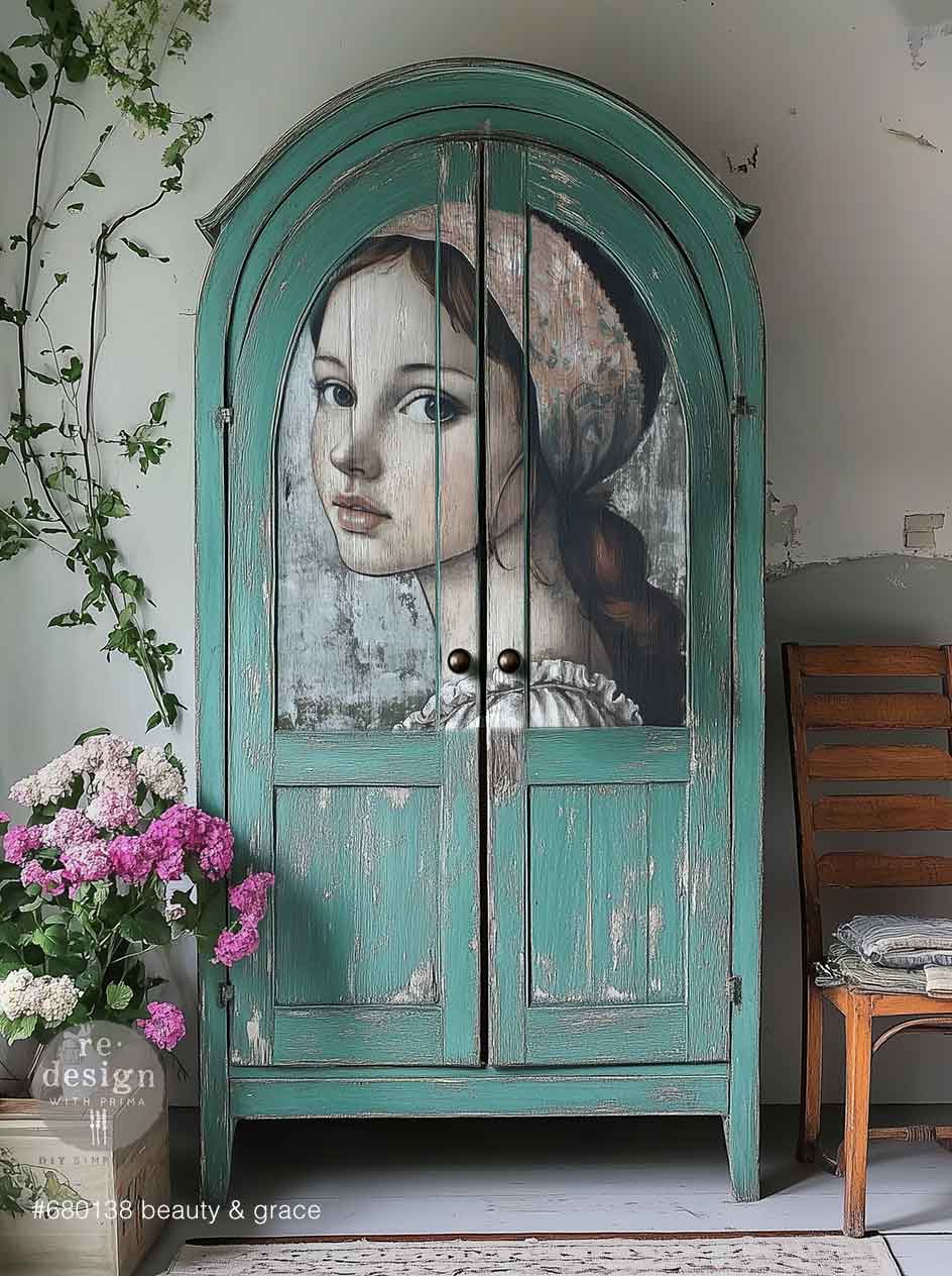 Carta da Decoupage Fiber “Beauty &amp; Grace" 1 foglio A1