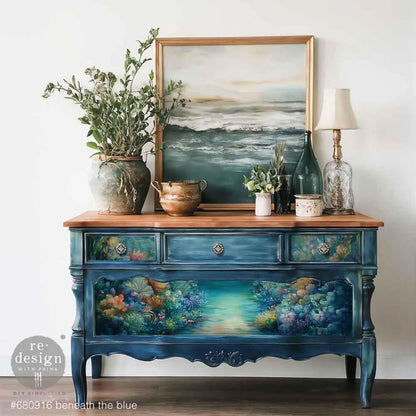 Carta da Decoupage Fiber “Beneath the blue” 1 foglio A1