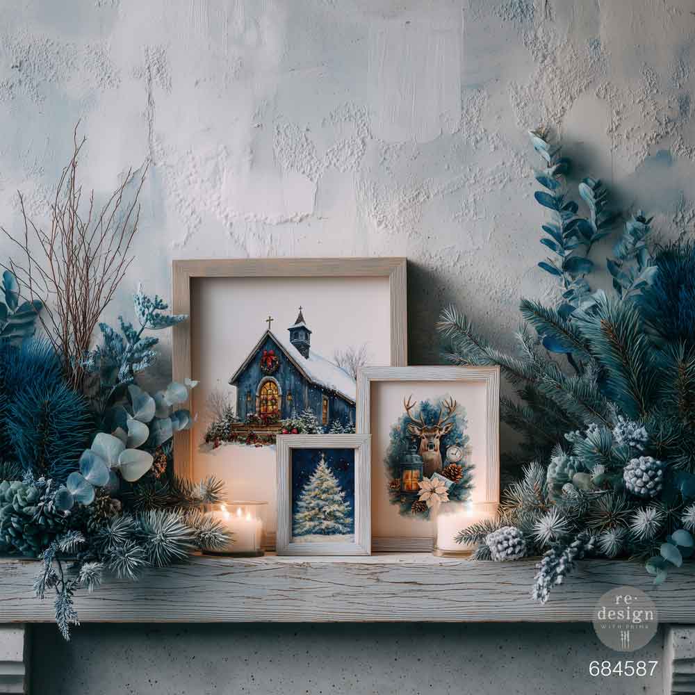 Transferts de décoration repensés – « Fantaisie de jardin » 21,5x28 cm 3 feuilles