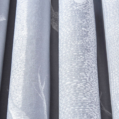 TESSUTO "Woods Linen Union White on Soft Grey" - The Contemporary - Cole & Son