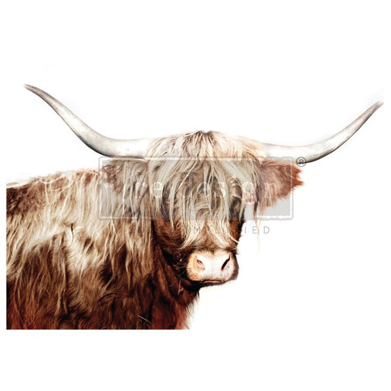 Carta da Découpage "MAJESTIC MOO" in Tessuto Formato A1