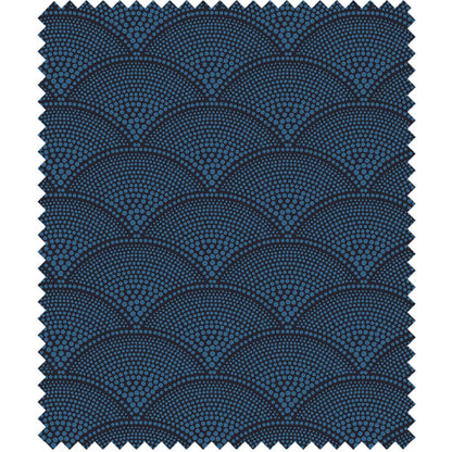 TESSUTO "Feather Fan Jacquard Hyacinth on Charcoal" - The Contemporary - Cole & Son