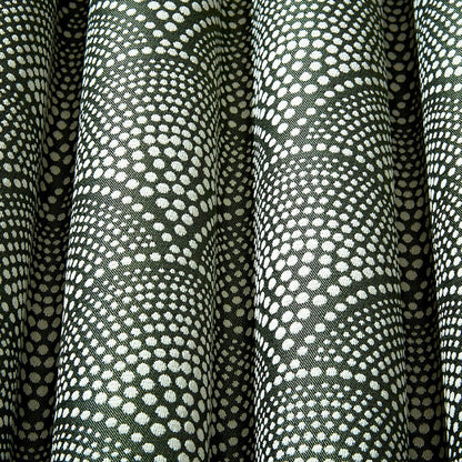 TESSUTO "Feather Fan Jacquard Cream on Olive Green" - The Contemporary - Cole & Son