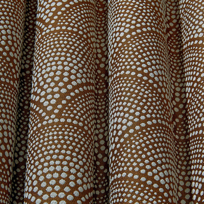 TESSUTO "Feather Fan Jacquard Cream on Ginger" - The Contemporary - Cole & Son