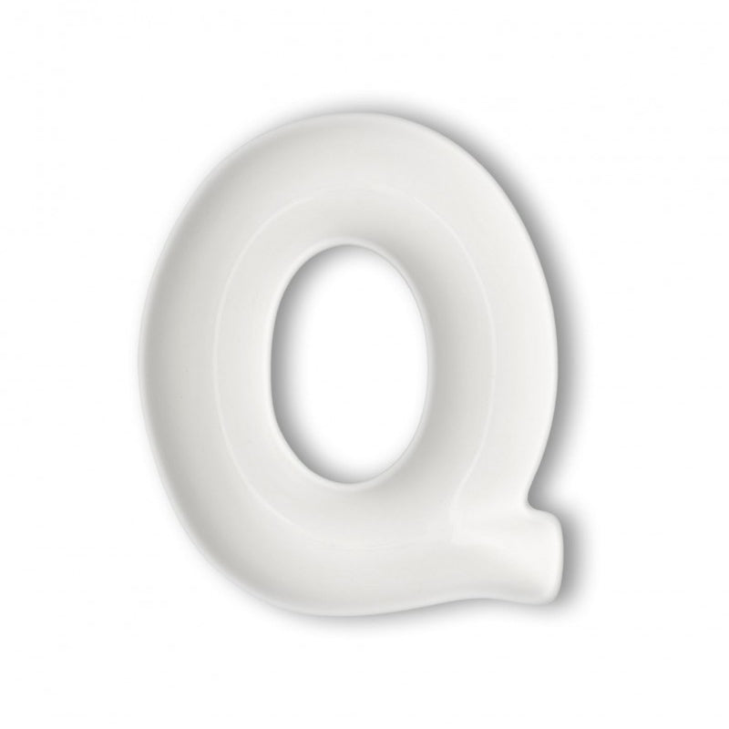 Ciotolina Lettera "Q", in porcellana