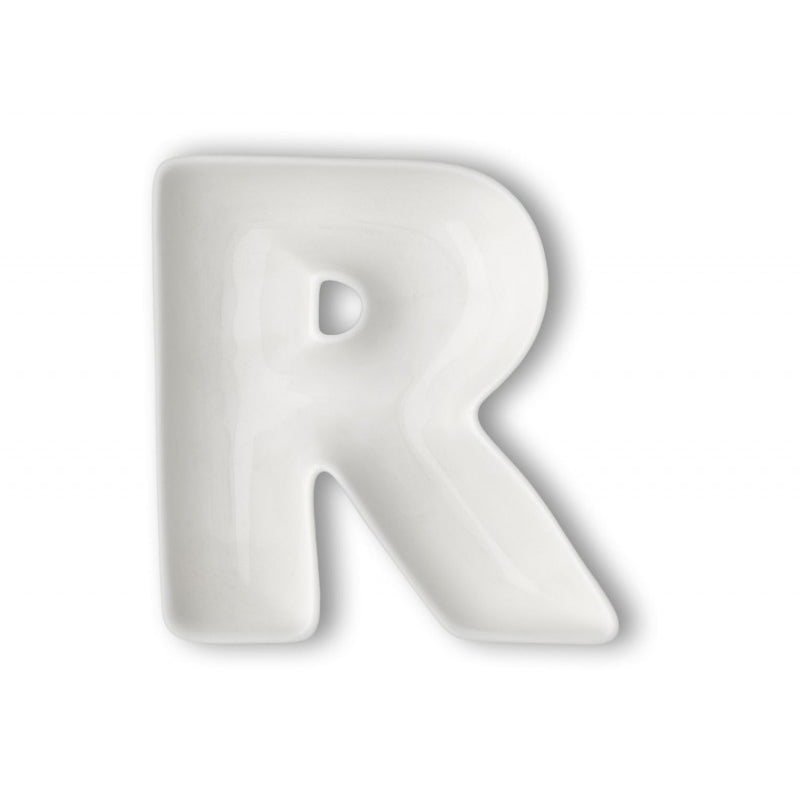 Ciotolina Lettera "R", in porcellana